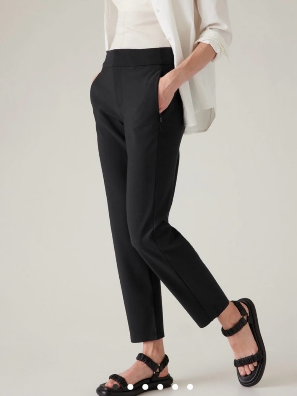 Athleta Black Cropped Ankle Pants